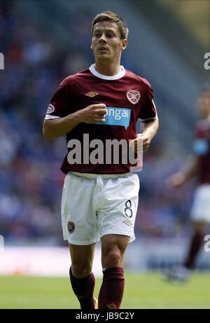 IAN BLACK HEART OF MIDLOTHIAN FC HEART OF MIDLOTHIAN FC IBROX GLASGOW Schottland 23. Juli 2011 Stockfoto