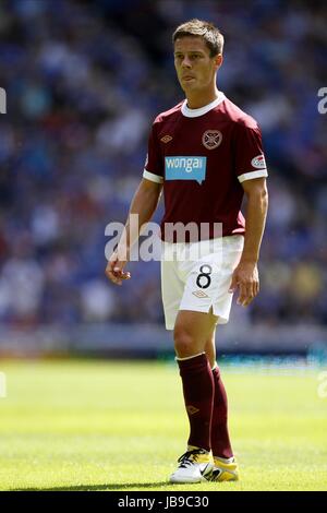 IAN BLACK HEART OF MIDLOTHIAN FC HEART OF MIDLOTHIAN FC IBROX GLASGOW Schottland 23. Juli 2011 Stockfoto