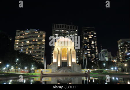 ANZAC Kriegerdenkmal in Hyde Park Sydney Australia. Stockfoto