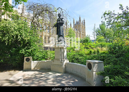 Frauen Sufferage Denkmal für Dame Christabel und Frau Emmeline Pankhurst Führer der militanten Wahlrecht Kampagne in England und Großbritannien. Stockfoto