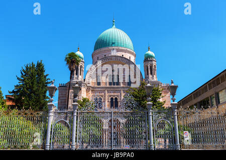 Bild der großen Synagoge in Florenz, Italien Stockfoto