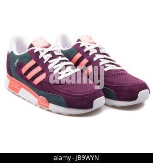 Adidas ZX 850 K Merlot rosa Jugend Sport-Sneaker - B25563 Stockfoto