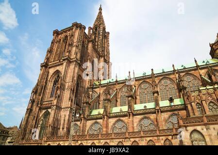 Kathedrale in Straßburg, Elsass, Frankreich. Stockfoto