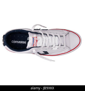 Converse Chuck Taylor All Star Player OX White Unisex Schuhe - 149771C Stockfoto