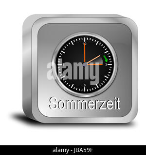 Sommerzeit-Taste Stockfoto