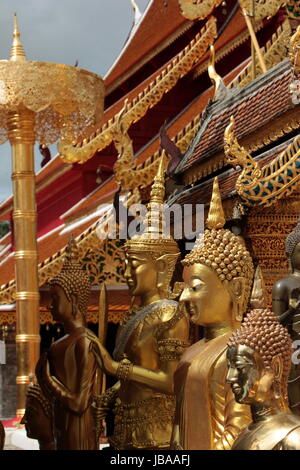 Die Architektur des Wat Phra dieses Doi Suthep Tempel in Chiang Mai Im Norden von Thailand. Stockfoto