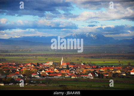 Zentrum der Gemeinde St. Margarethen Im Burgenland Stockfoto