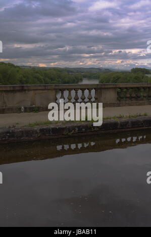 Lancaster Canal Lune Aquädukt Stockfoto