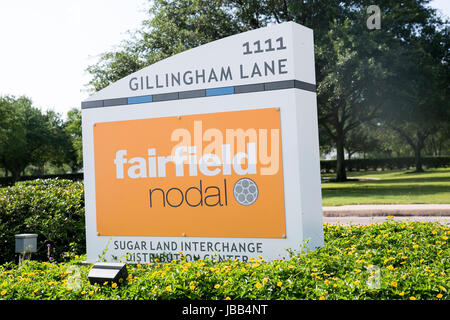 Ein Logo Zeichen außerhalb der Sitz des FairfieldNodal in Sugar Land, Texas, am 27. Mai 2017. Stockfoto