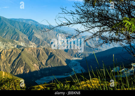 Chicamocha Canyon befindet sich in Santander, Kolumbien Stockfoto