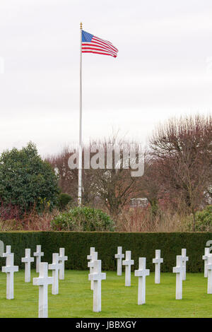 Flanders Feld amerikanischen Friedhof in Waregem, Belgien Stockfoto