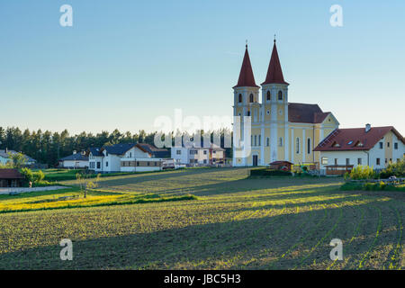 Wallfahrt der Kirche Maria Schnee in Kaltenberg, Bucklige Welt, Lichtenegg, Wiener Alpen, Alpen, Niederösterreich, Niederösterreich, Österreich Stockfoto