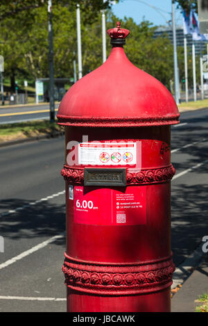 Vintage Postbox in Melbourne, Victoria, Australien Stockfoto