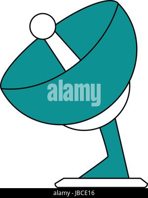 Satelliten-Antenne-Symbol Stock Vektor