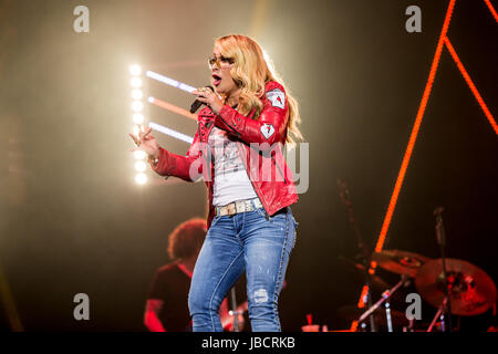 Bournemouth, UK. 10. Juni 2017. Anastacia live auf dem Bournemouth International Centre. Bildnachweis: Charlie Raven/Alamy Live-Nachrichten Stockfoto