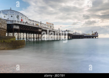 Brighton Palace Pier, viktorianischen Vergnügen Pier in Brighton, England, Vereinigtes Königreich Stockfoto