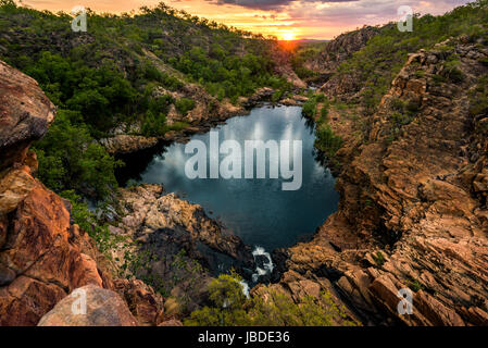 Mittleren Pool von Edith Falls im Nitmiluk National Park, Northern Territory Stockfoto