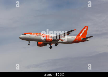 EasyJet Airbus A320-214 Stockfoto