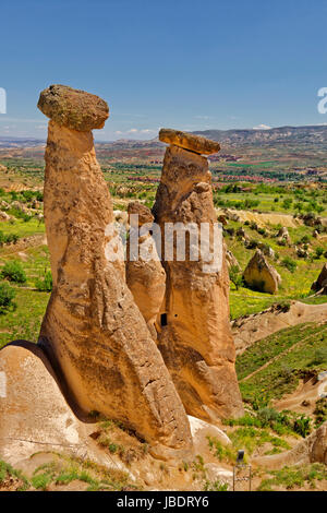 Feenkamine im Nationalpark Göreme, Kappadokien, Türkei Stockfoto