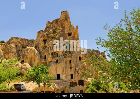 Höhle Wohnungen im Nationalpark Göreme, Kappadokien, Türkei Stockfoto