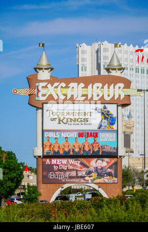 Berühmte Excalibur Las Vegas - LAS VEGAS - NEVADA Stockfoto