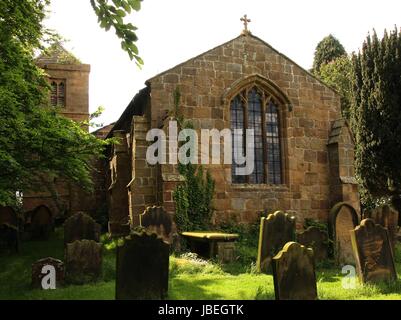 Whorlton alte Kirche Stockfoto