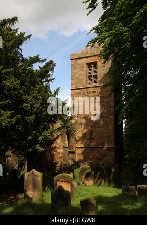 Whorlton alte Kirche Stockfoto