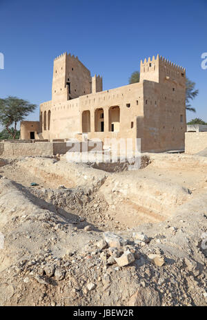 Der historische Barzan Tower in Doha, Katar, Nahost Stockfoto