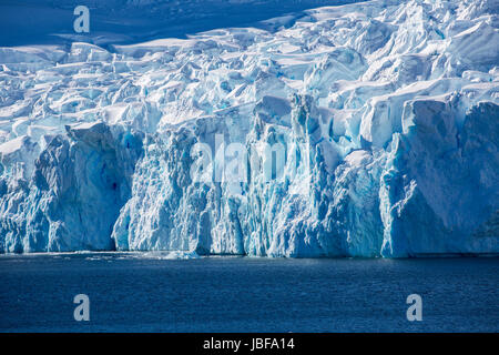 Gletscher am Paradies Hafen, Antarktis Stockfoto