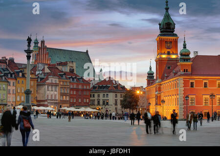 Plac Zamkowy, Warszawa, Polen Stockfoto