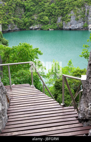 Die Lagune genannt "Talay Nai' im Moo Koh Ang Tong National Park Stockfoto