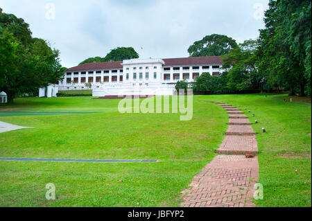 Ansicht des berühmten Fort Canning Centre in Singapur Stockfoto