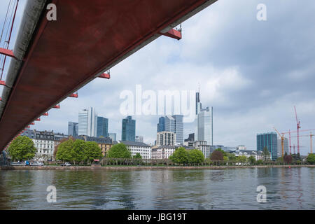 Brücke in Frankfurt Am Main Stockfoto