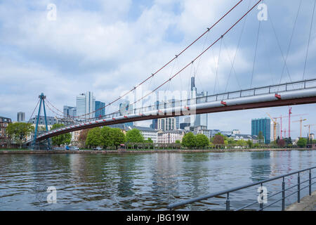 Brücke in Frankfurt Am Main Stockfoto