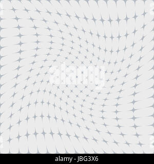 Zusammenfassung Hintergrund mit gebogenen Sternenmuster in weißen und grauen Farben Stockfoto