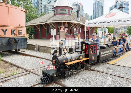 Toronto-Eisenbahnmuseum Stockfoto
