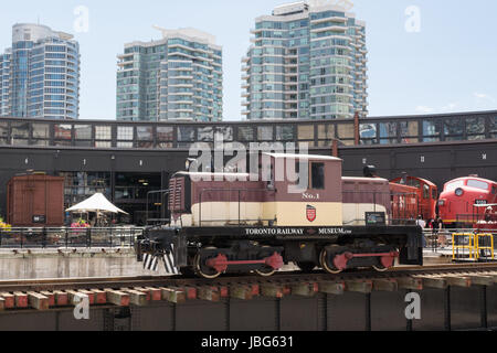 Toronto-Eisenbahnmuseum Stockfoto