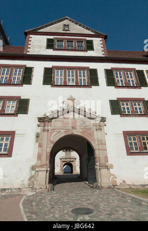 Eingangstor Zum Museum Schloss Wilhelmsburg in Schmalkalden Stockfoto