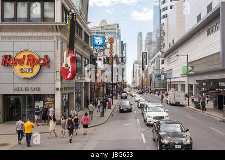 Yonge Street, Downtown Toronto, Ontario, Kanada Stockfoto