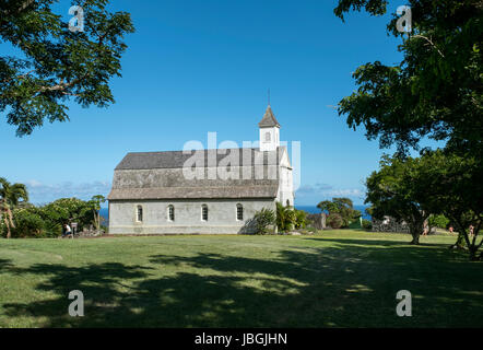 Katholische Kirche St. Joseph; Kaupo, Maui, Hawaii, Vereinigte Staaten von Amerika. Stockfoto