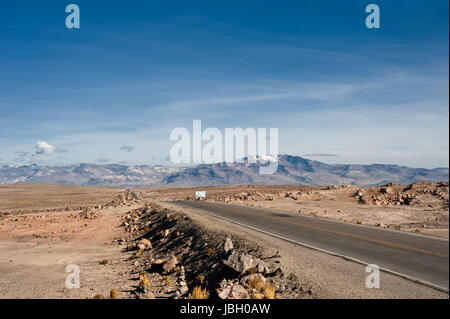 Arequipa, Chivay, Salinas und Aguada Blanca National Reservierung Stockfoto