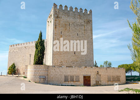 Schloss Monzon de Campos in Palencia, Spanien Stockfoto