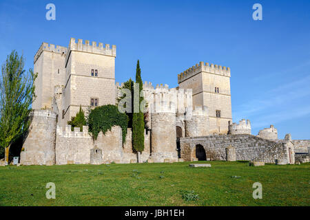 mittelalterlichen Rue de Ampudia in der Provinz Palencia, Spanien Stockfoto