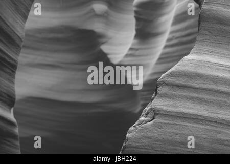 Innere des Antelope Canyon, versauten orange Wellen aus Stein gemacht Stockfoto