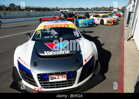 Melbourne, Australien. 11. Juni 2017. Boxengasse während der 2017 Shannon Staatsangehörige, Runde 3 - Winton, Australien am 11. Juni 2017. Bildnachweis: Dave Hewison Sport/Alamy Live-Nachrichten Stockfoto