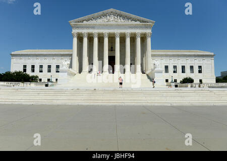 Washington, DC, USA. 10. Juni 2017. 20170610: die United States Supreme Court Gebäude in Washington. Bildnachweis: Chuck Myers/ZUMA Draht/Alamy Live-Nachrichten Stockfoto