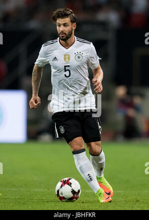 Nürnberg, Deutschland. 10. Juni 2017. Deutschlands Marvin Plattenhardt in Aktion während der WM-Qualifikation Gruppe C Fußball-match zwischen Deutschland und San Marino in Nürnberg, 10. Juni 2017. Foto: Sven Hoppe/Dpa/Alamy Live News Stockfoto