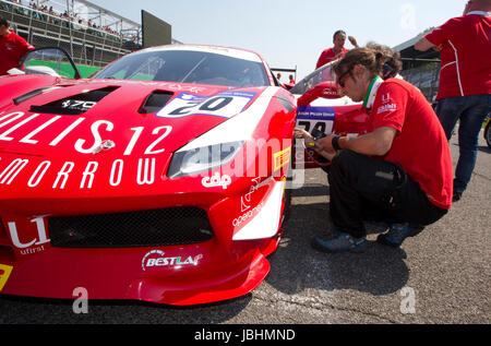 Monza, Italien - 11. Juni 2017: Ferrari Challenge Trofeo Pirelli, Coppa Shell, Corse Clienti Stockfoto