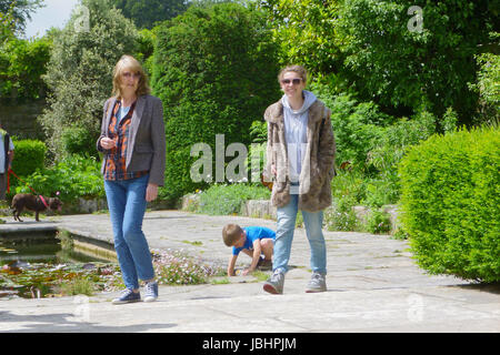 Dorchester, Dorset, Großbritannien. 11.. Juni 2017. Menschen genießen einen sonnigen Tag im Kingston Maurward Haus und Gärten Credit: stuart frartwell/Alamy Live News Stockfoto