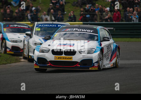 Croft Circuit, England, 11. Juni 2017. Colin Turkington führende Rennen 14 der British Touring Car Championship in Croft Circuit. Er gewann das Rennen. Bildnachweis: Colin Edwards/Alamy Live-Nachrichten. Stockfoto